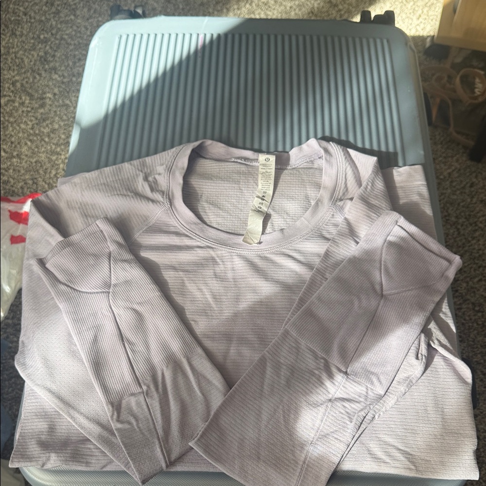 lululemon athletica Long Sleeve Tee - Light Purple